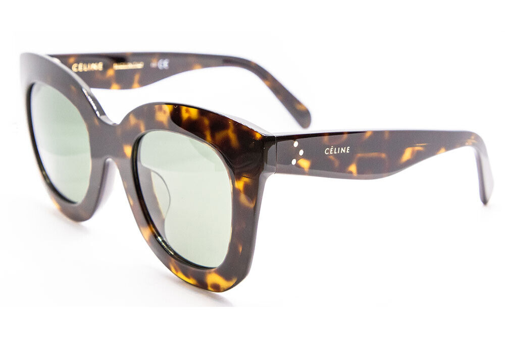 Celine CL 40005F 52N Dark Havana / Green Sunglasses 49mm – SunRayCity