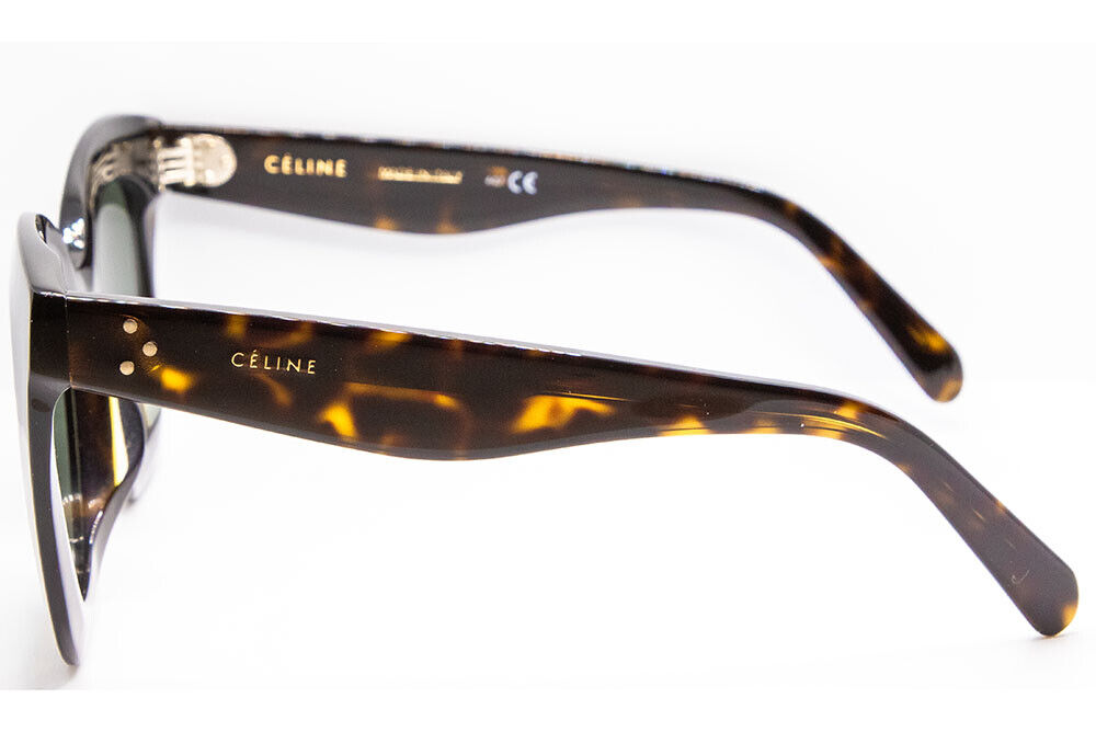 セリーヌ CELINE サングラス CL40005F 52N Celine CL 40005F 52N Dark Havana / Green Sunglasses 49mm – SunRayCity