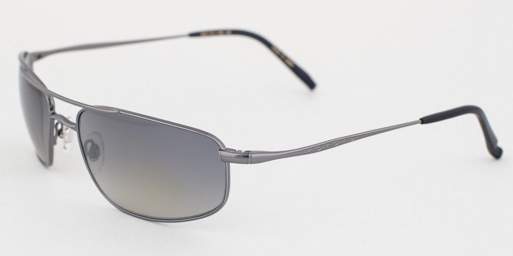 MATSUDA Gunmetal / Green Polarized Sunglasses 10678 LGR