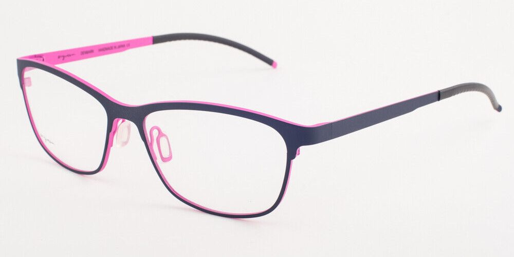 Orgreen MARGOT 669 Matte Navy / Matte Neon Pink Titanium Eyeglasses 56mm