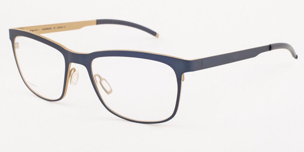 Orgreen MOODY 441 Matte Dark Blue / Matte Mustard Titanium Eyeglasses 52mm