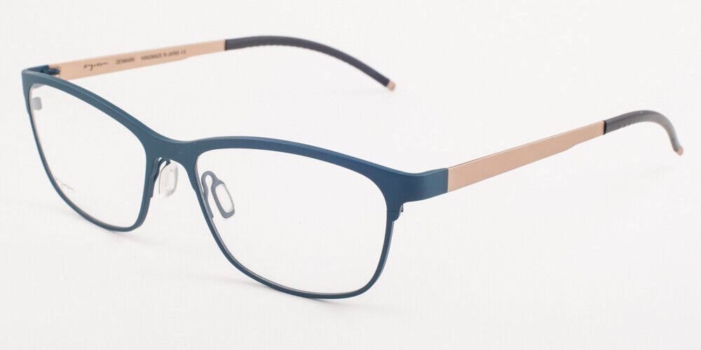 Orgreen MARGOT 533 Matte Teal / Sandblasted White Gold Titanium Eyeglasses 56mm