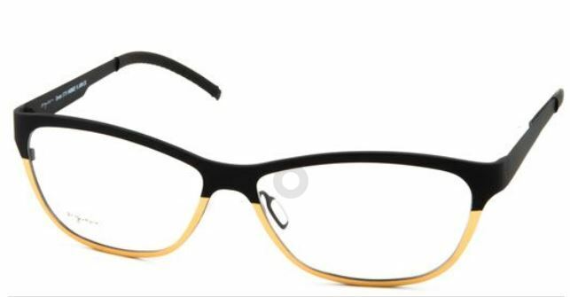 Orgreen LANA 385 Matte Black / Sandblasted Gold Titanium Eyeglasses 57mm
