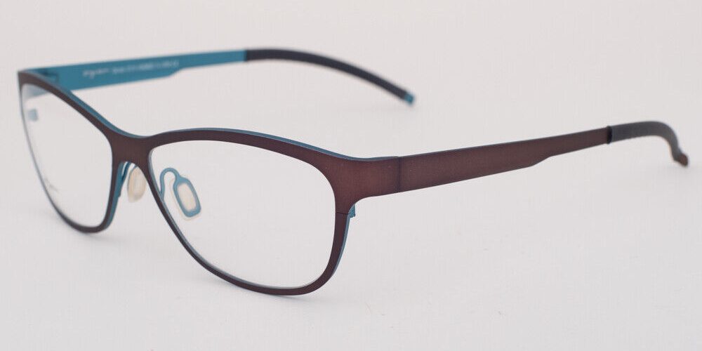 Orgreen LANA 354 Matte Brown / Ocean Blue Titanium Eyeglasses 57mm