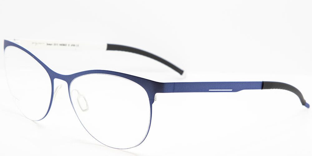 Orgreen MARILYN 379 Matte Blue / Matte Pearl White Titanium Eyeglasses 53mm