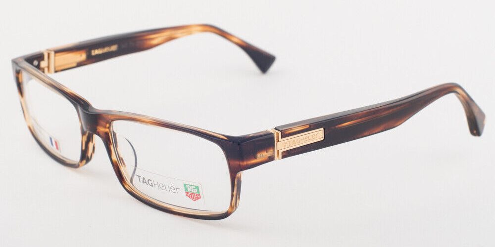 Tag Heuer 501 004 Tortoise Brown Eyeglasses TH501-004 Spring Hinges 57mm