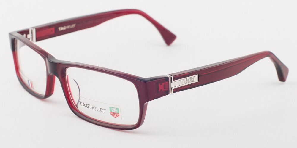 Tag Heuer 501 005 Burgundy Eyeglasses TH501-005 Spring Hinges 57mm