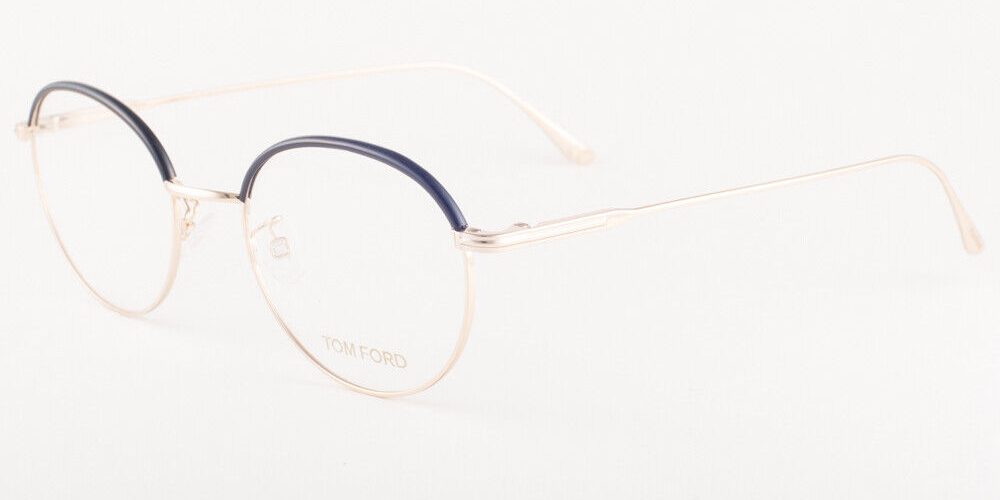 Tom Ford 5565 032 Shiny Black Gold Eyeglasses TF5565-K 032 51mm