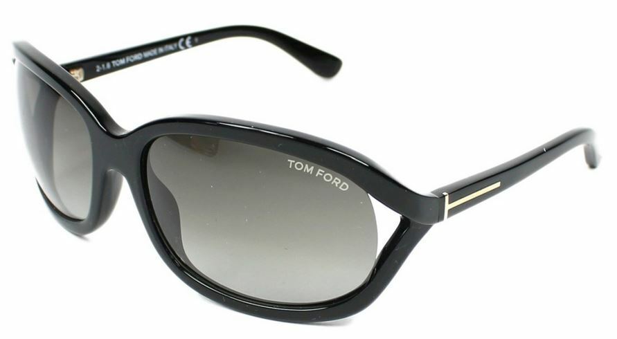 Tom Ford VIVIENNE 278 01B Shiny Black / Gray Sunglasses TF278-01B 61mm