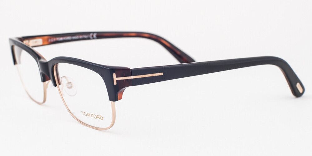 Tom Ford 5307 005 Black Gold Havana Eyeglasses TF5307 005 52mm