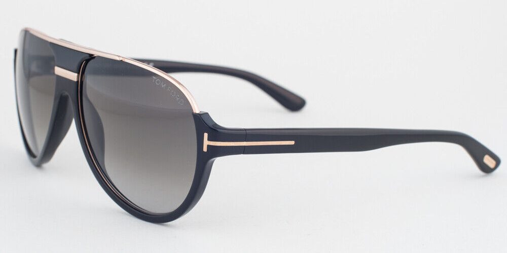 Tom Ford Dimitry Black Gold / Gray Gradient Sunglasses TF334 01P