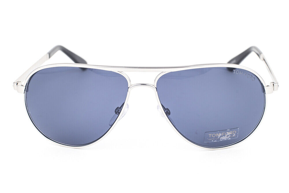 Tom Ford MARKO 144 Silver / Blue Sunglasses TF144 18V 58mm