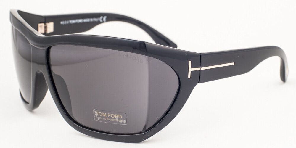 Tom Ford SEDGEWICK Black / Gray Sunglasses TF402 01A 62mm