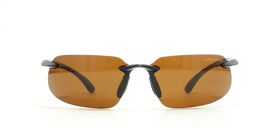 Vuarnet NOI 227 Shiny Black / Polarized Brown Sunglasses 60mm