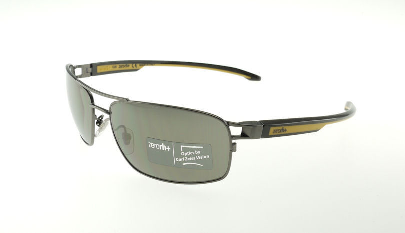 ZERORH+ TOGA Black & Yellow / Gray Sunglasses RH750-03 CARL ZEISS 62mm