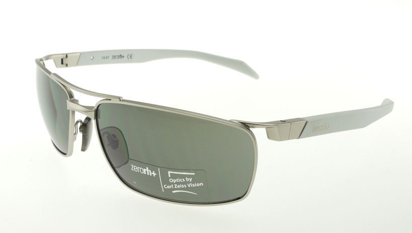 ZERORH+ XAUS Silver White / Grey Sunglasses RH781S-01 Carl Zeiss 63mm
