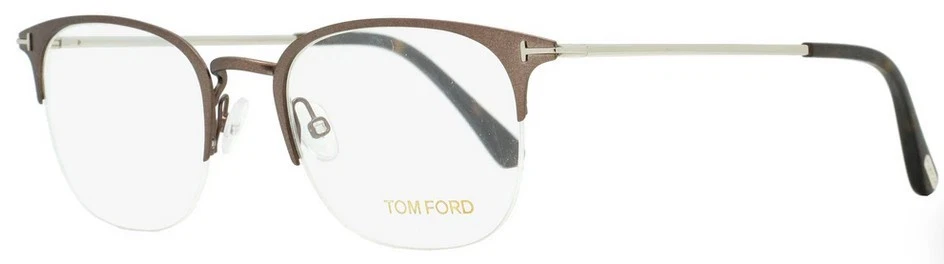 Tom Ford 5452 049 Palladium / Brown Eyeglasses TF5452 049 50mm