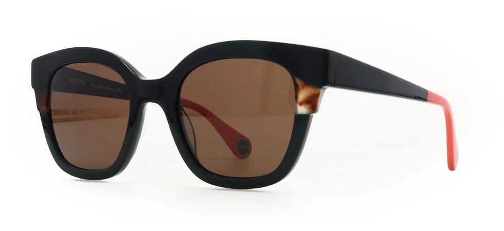 WOOW SUPER GROOVE 2 0960 Forest Green Transparent / Brown Sunglasses 51mm