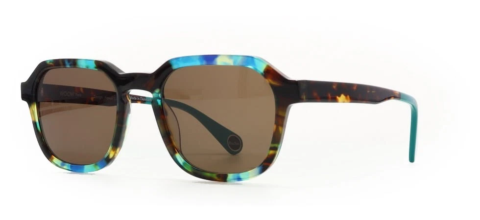 WOOW SUPER ROCKET 2 0123 Hawaii Blue Green / Brown Sunglasses 52mm