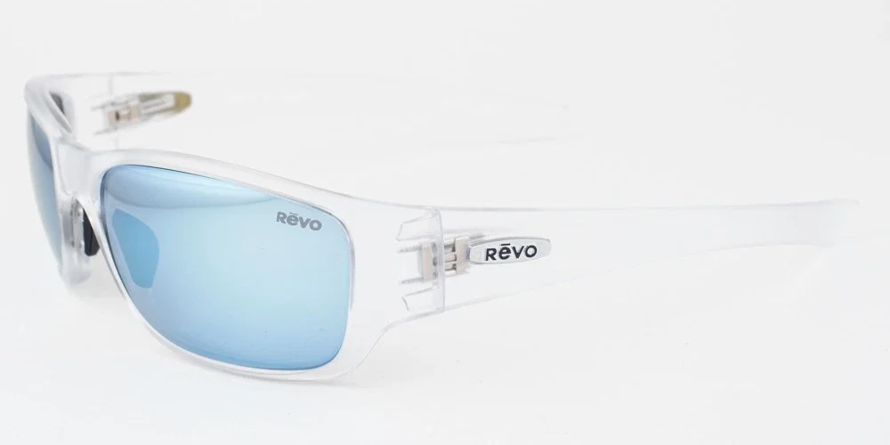 REVO HEADING Crystal / Blue Polarized Sunglasses 4058 09 BL 59mm