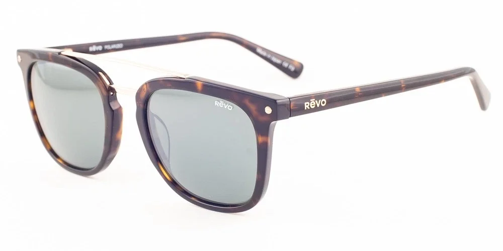 REVO ATLAS Tortoise Gold / Green Polarized Sunglasses 1179 12 SG50 50mm