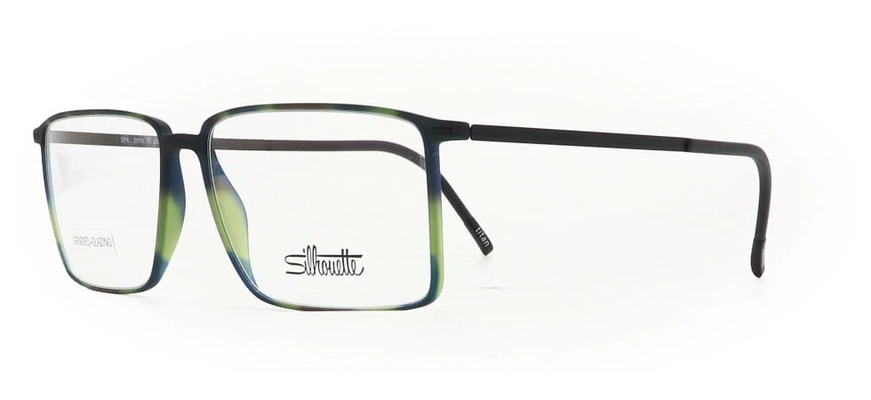SILHOUETTE 2919 75 5540 Urban Lite Wild Moss / Black Eyeglasses 2919 755540 53mm