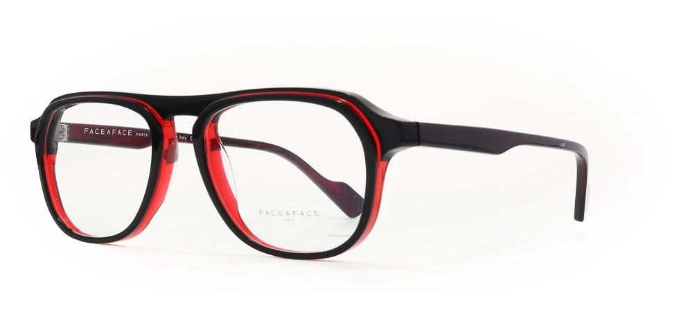 Face a Face CLOUD 1 1737 Black Transparent Red Eyeglasses 53mm
