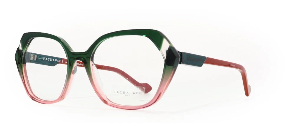 Face a Face WITTY 2 1946 Pink & Green Degrade Eyeglasses 53mm