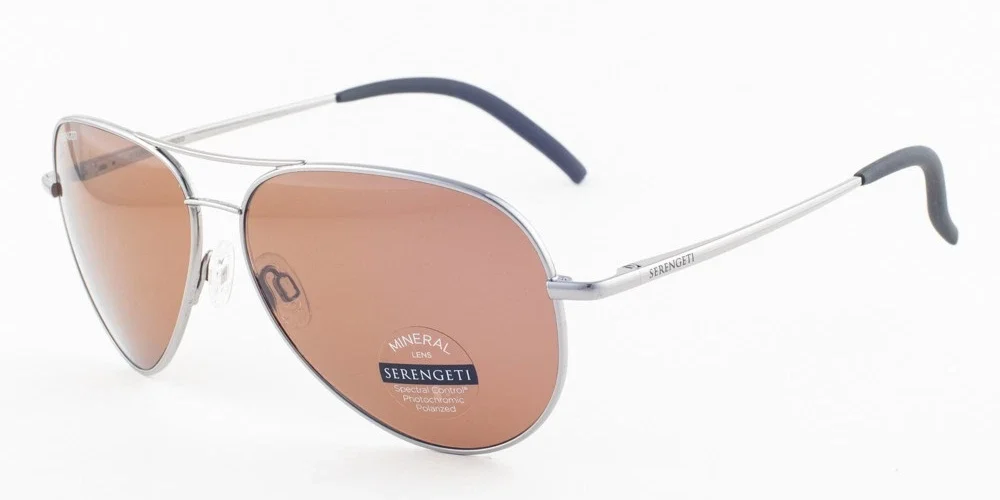 Serengeti CARRARA Satin Gunmetal / Polarized Drivers Sunglasses 8297 59mm