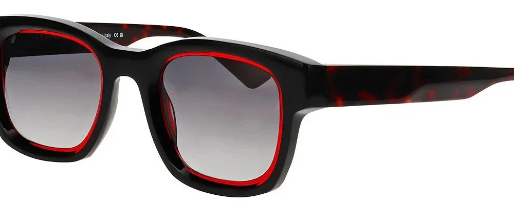 Face a Face SHADOW 1 0523 Transparent Ruby Red / Gray Gradient Sunglasses 48mm