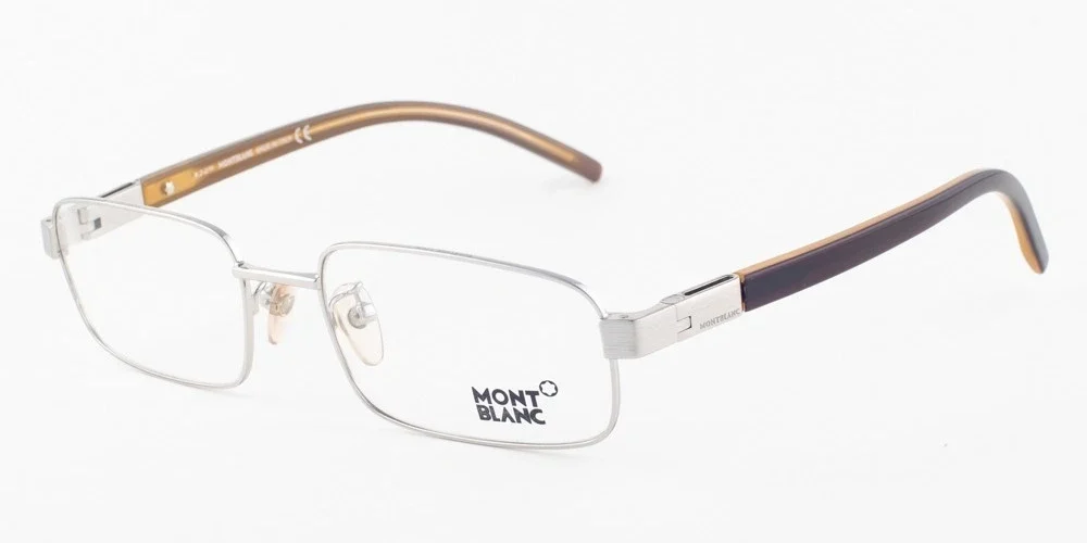 MONTBLANC MB0208 F80 Silver Eyeglasses MB 208 F80 54mm