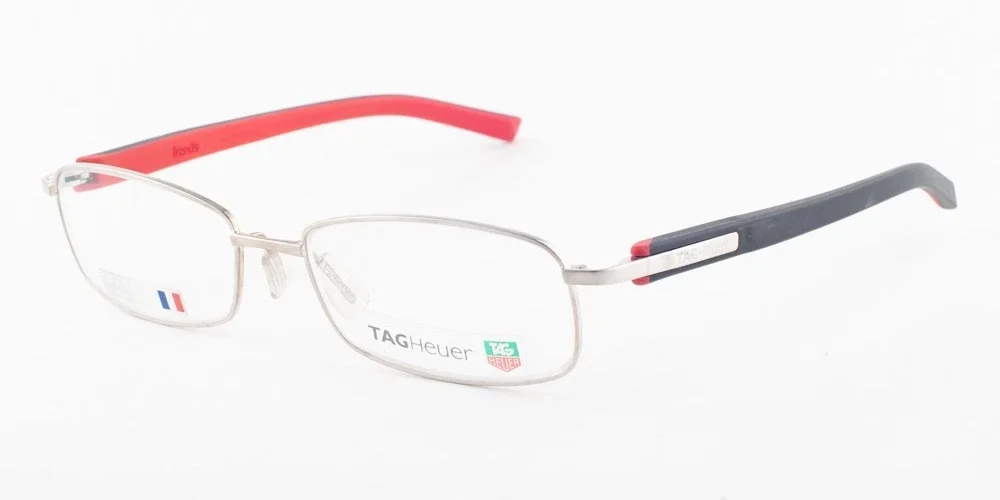 Tag Heuer 8008 002 Trends Black Red Eyeglasses 8008-002 55mm