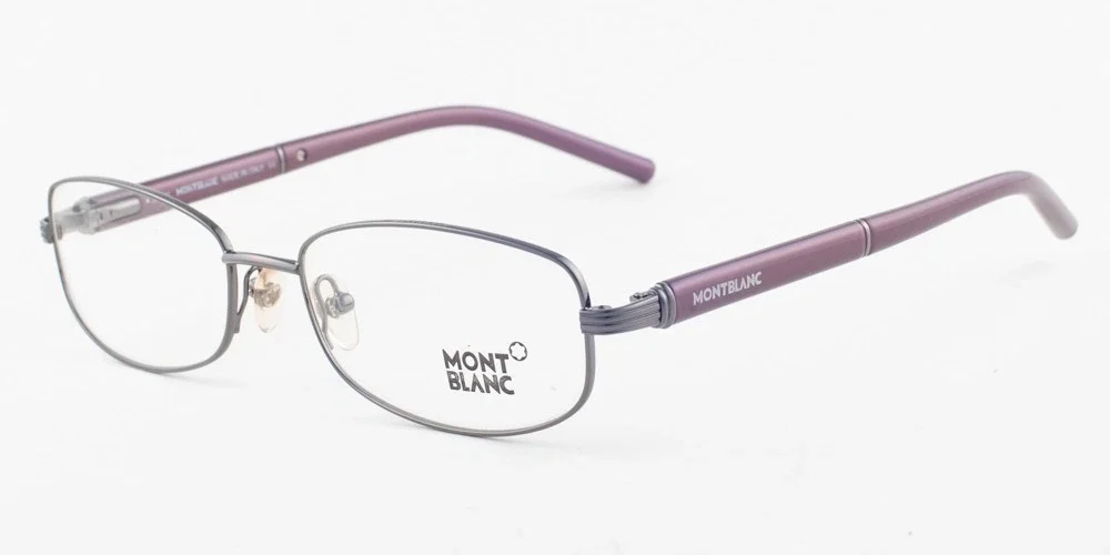 MontBlanc 301 012 Ruthenium Silver Eyeglasses MB301 012 55mm
