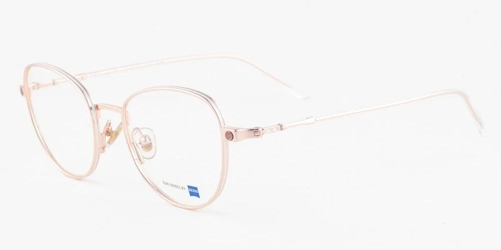 SNOB MICETTA Gold with Brown Gradient Clip on Eyeglasses SNV160M C005 48mm