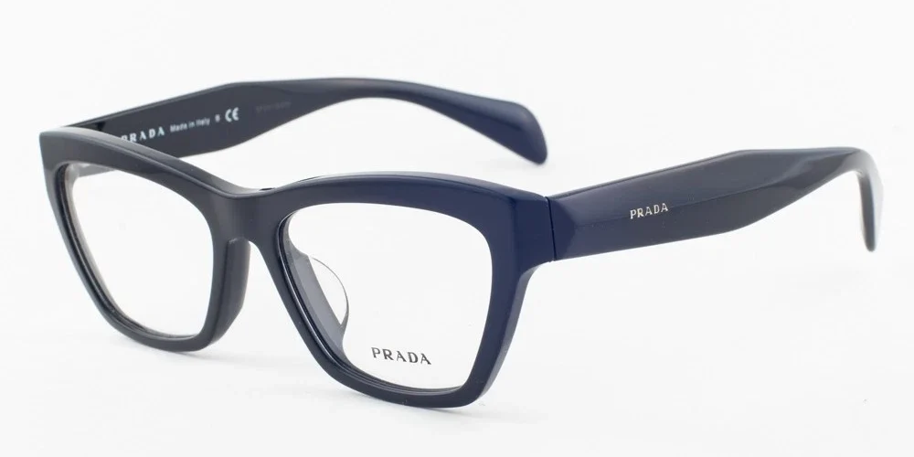 Prada PR 14QV-F Shiny Black Eyeglasses 14QVF 1AB101 53mm