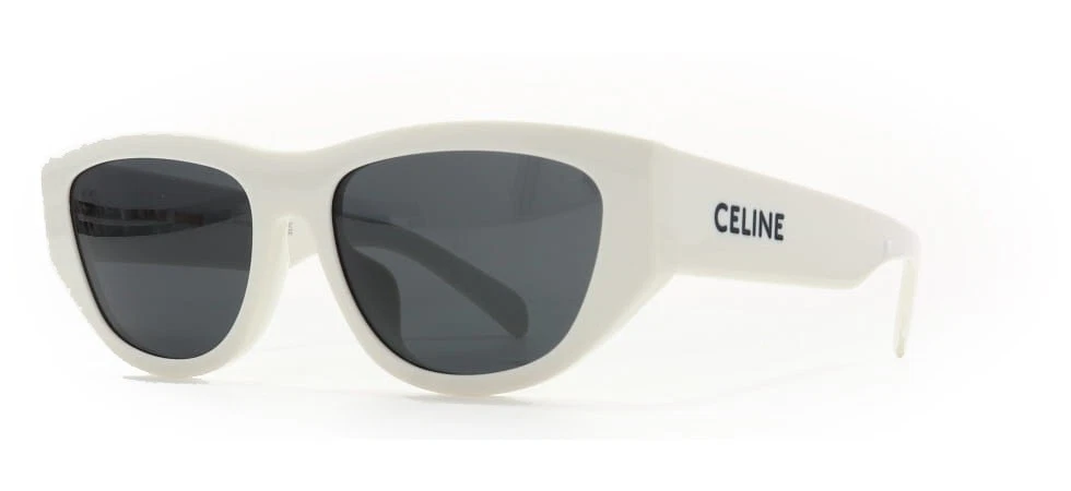 Celine CL 40278U 25A White / Gray Sunglasses CL402278U 25A 55mm