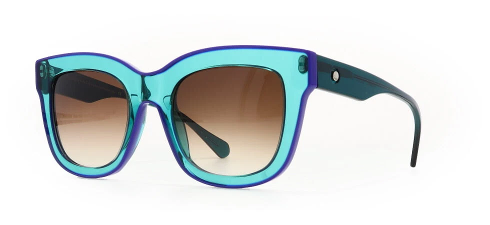 Face a Face SWIMM 3 778 Transparent Turquoise / Brown Gradient Sunglasses 55mm