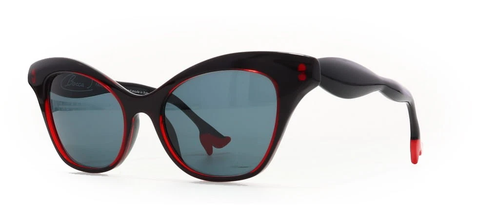 Face a Face Bocca 4 400 Red Transparent / Gray Sunglasses 52mm