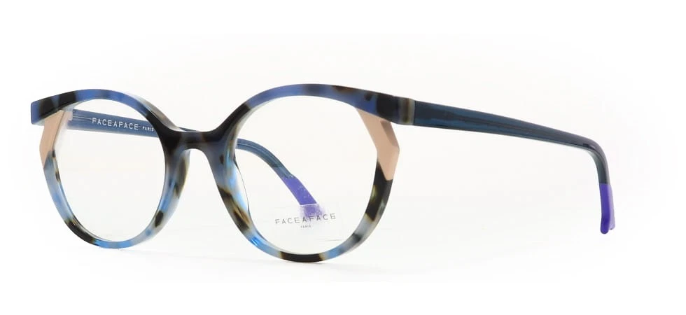 Face a Face BOCCA KUMA 1 6591 Blue Opale Tortoise Eyeglasses 52mm