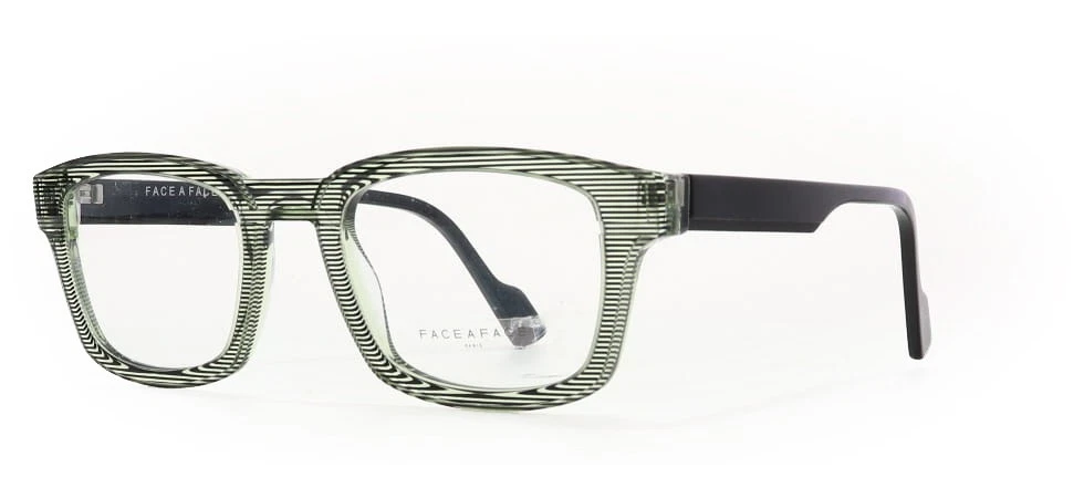 Face a Face GORDON 2 3293 Transparent Green Horn Eyeglasses 52mm