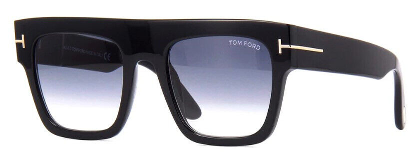 Tom Ford RENEE 847 01B Shiny Black/ Gray Gradient Sunglasses TF847 01B 52mm