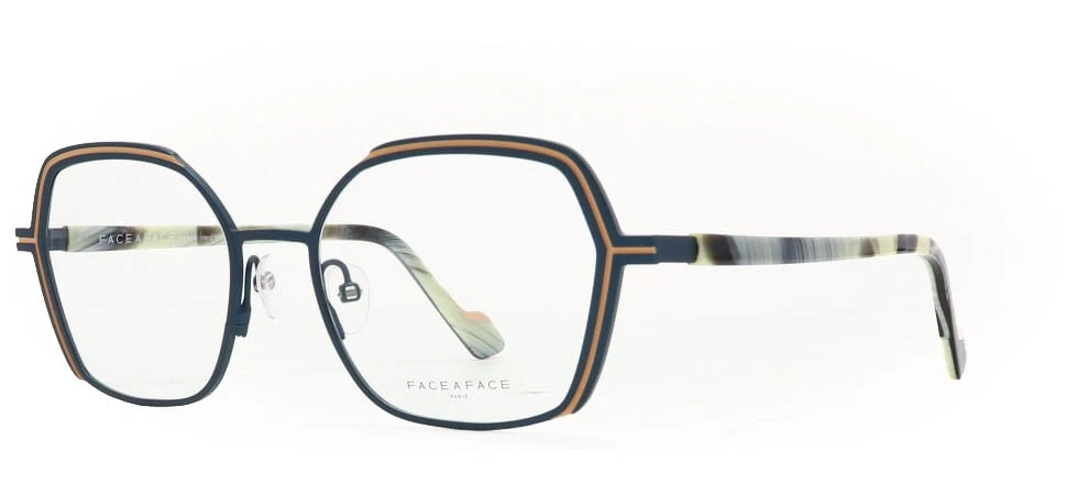 Face a Face REEDS 3 9185 Metallized Prussian Blue Eyeglasses 53mm