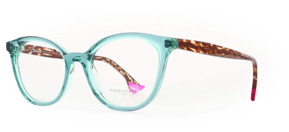 Face a Face SCULPT 1 12184 Transparent Blue Green Eyeglasses 50mm
