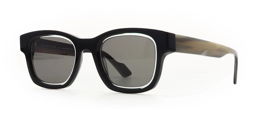 Face a Face SHADOW 1 3303 Shiny Black / Gray Sunglasses 48mm
