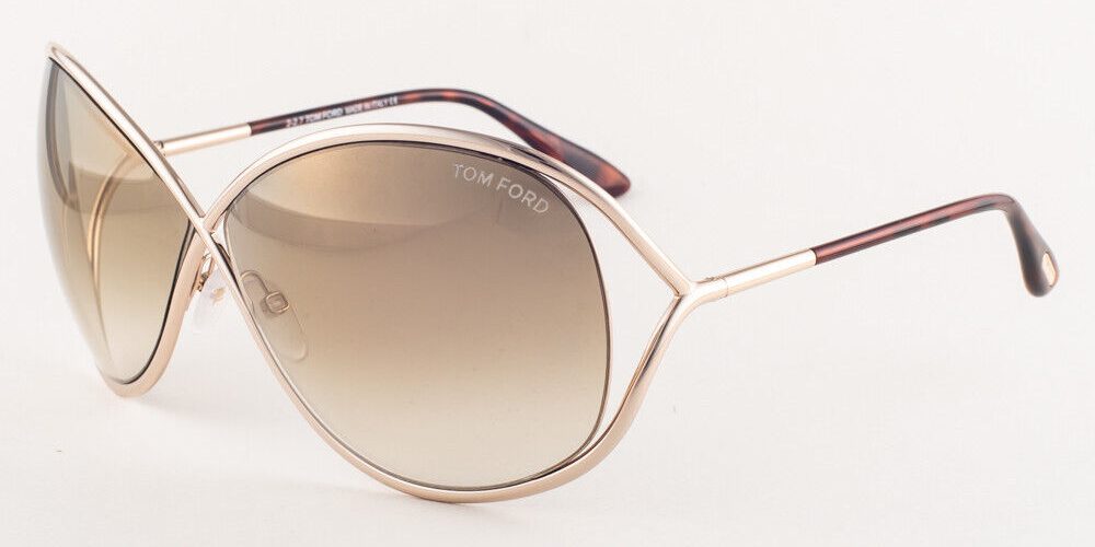 Tom Ford MIRANDA 130 28G Rose Gold / Brown Gradient Sunglasses TF130 28G 68mm