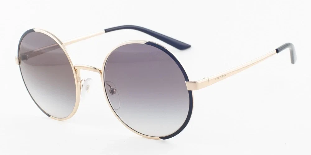 Prada PR 59XS AAV-007 Pale Gold Black / Gray Gradient Sunglasses 54mm