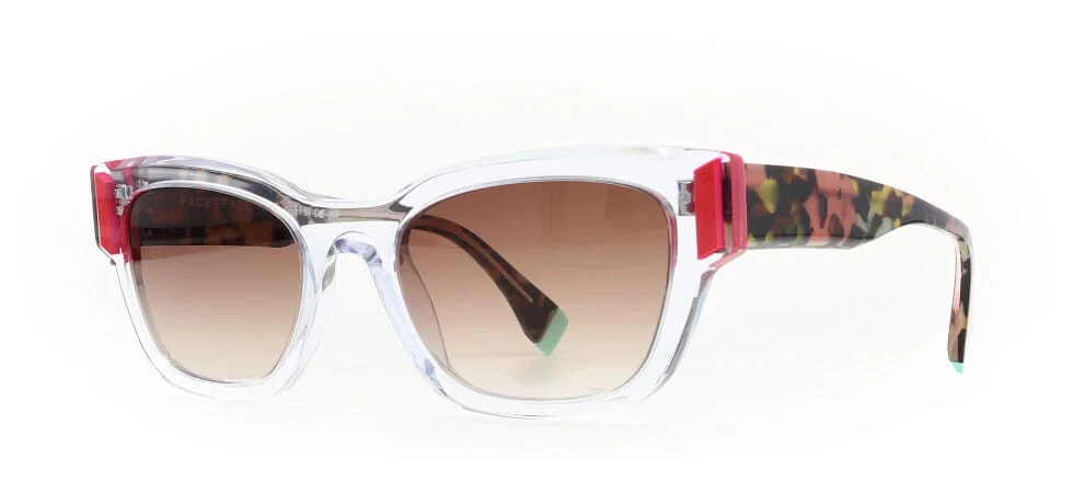 Face a Face VERSO 1 9123 Neon Orange / Brown Gradient Sunglasses 52mm