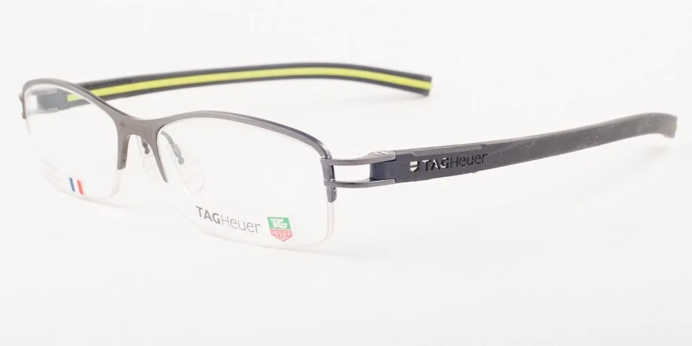 Tag Heuer Track 7622 008 Gray Lime Eyeglasses TH7622-008 55mm
