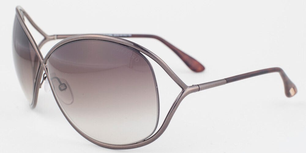 Tom Ford Miranda 130 36F Shiny Dark Bronze / Brown Gradient Sunglasses TF130 36F