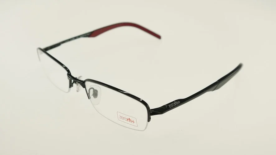 ZERORH+ QUBO Black Eyeglasses RH209-01 52mm
